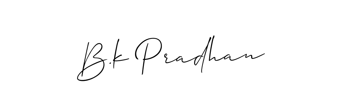 Similarly Allison_Script is the best handwritten signature design. Signature creator online .You can use it as an online autograph creator for name B.k Pradhan. B.k Pradhan signature style 2 images and pictures png