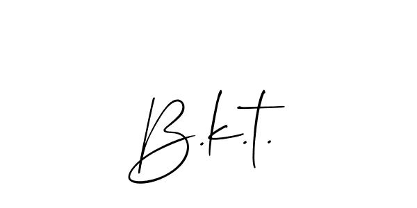 Make a beautiful signature design for name B.k.t.. Use this online signature maker to create a handwritten signature for free. B.k.t. signature style 2 images and pictures png