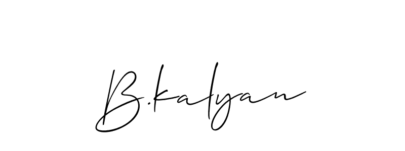 Once you've used our free online signature maker to create your best signature Allison_Script style, it's time to enjoy all of the benefits that B.kalyan name signing documents. B.kalyan signature style 2 images and pictures png