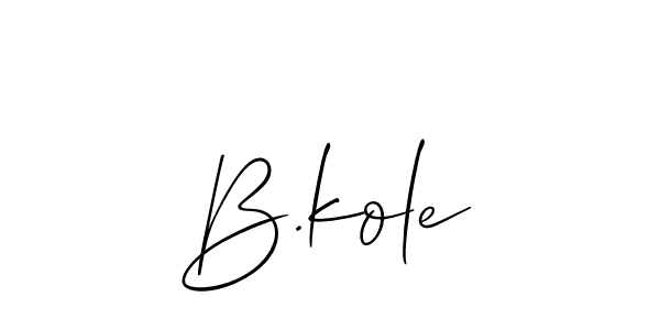 See photos of B.kole official signature by Spectra . Check more albums & portfolios. Read reviews & check more about Allison_Script font. B.kole signature style 2 images and pictures png