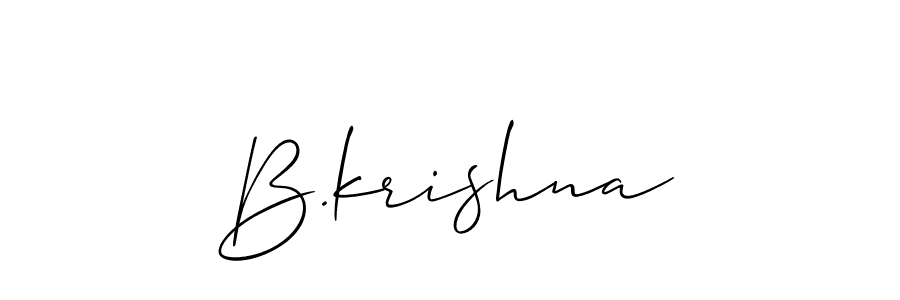 Make a beautiful signature design for name B.krishna. Use this online signature maker to create a handwritten signature for free. B.krishna signature style 2 images and pictures png