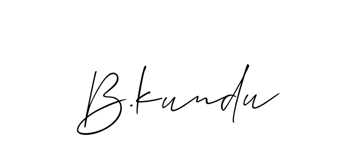 Check out images of Autograph of B.kundu name. Actor B.kundu Signature Style. Allison_Script is a professional sign style online. B.kundu signature style 2 images and pictures png