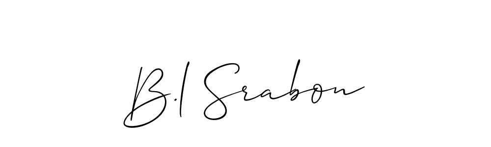 B.l Srabon stylish signature style. Best Handwritten Sign (Allison_Script) for my name. Handwritten Signature Collection Ideas for my name B.l Srabon. B.l Srabon signature style 2 images and pictures png
