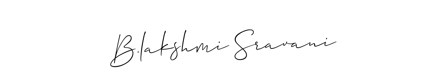 Make a beautiful signature design for name B.lakshmi Sravani. Use this online signature maker to create a handwritten signature for free. B.lakshmi Sravani signature style 2 images and pictures png