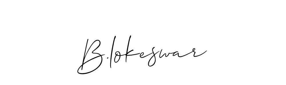 This is the best signature style for the B.lokeswar name. Also you like these signature font (Allison_Script). Mix name signature. B.lokeswar signature style 2 images and pictures png