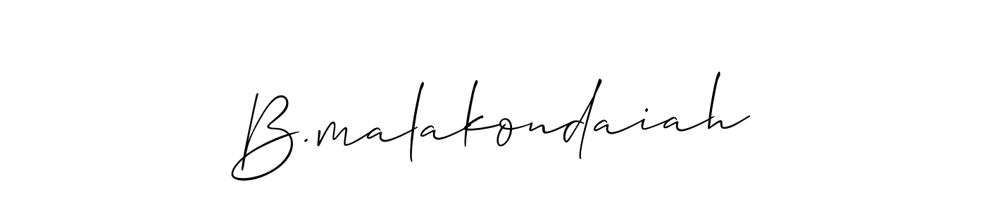B.malakondaiah stylish signature style. Best Handwritten Sign (Allison_Script) for my name. Handwritten Signature Collection Ideas for my name B.malakondaiah. B.malakondaiah signature style 2 images and pictures png
