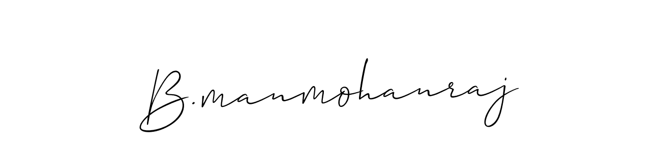 Similarly Allison_Script is the best handwritten signature design. Signature creator online .You can use it as an online autograph creator for name B.manmohanraj. B.manmohanraj signature style 2 images and pictures png