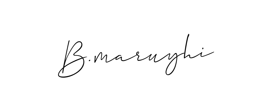 You should practise on your own different ways (Allison_Script) to write your name (B.maruyhi) in signature. don't let someone else do it for you. B.maruyhi signature style 2 images and pictures png