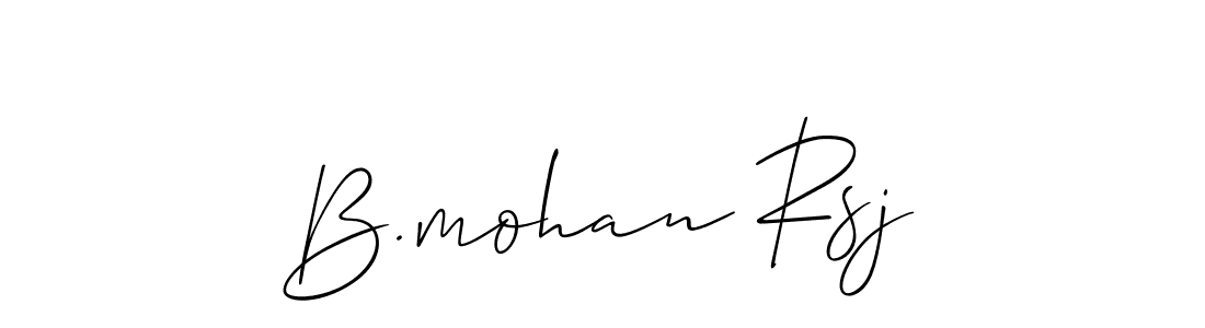 Check out images of Autograph of B.mohan Rsj name. Actor B.mohan Rsj Signature Style. Allison_Script is a professional sign style online. B.mohan Rsj signature style 2 images and pictures png