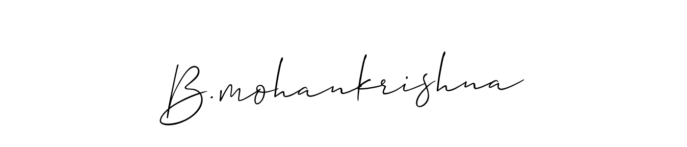 Once you've used our free online signature maker to create your best signature Allison_Script style, it's time to enjoy all of the benefits that B.mohankrishna name signing documents. B.mohankrishna signature style 2 images and pictures png