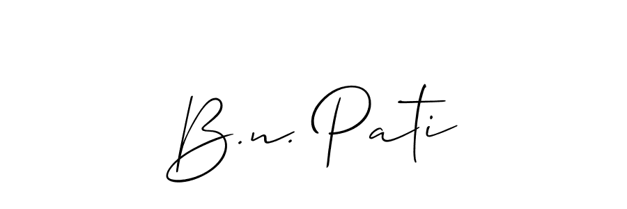 You can use this online signature creator to create a handwritten signature for the name B.n. Pati. This is the best online autograph maker. B.n. Pati signature style 2 images and pictures png