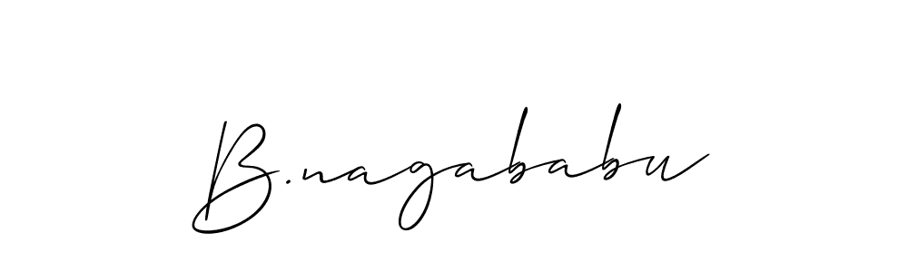 Similarly Allison_Script is the best handwritten signature design. Signature creator online .You can use it as an online autograph creator for name B.nagababu. B.nagababu signature style 2 images and pictures png
