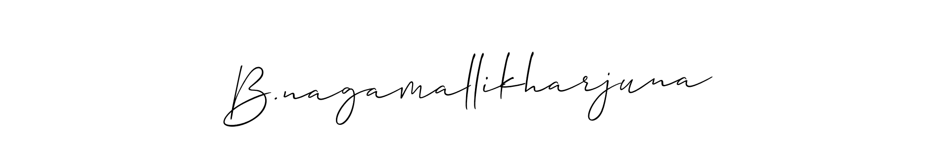 It looks lik you need a new signature style for name B.nagamallikharjuna. Design unique handwritten (Allison_Script) signature with our free signature maker in just a few clicks. B.nagamallikharjuna signature style 2 images and pictures png