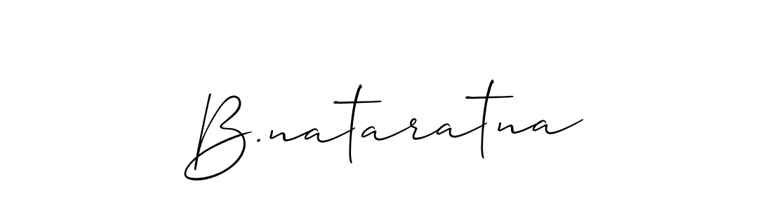 You should practise on your own different ways (Allison_Script) to write your name (B.nataratna) in signature. don't let someone else do it for you. B.nataratna signature style 2 images and pictures png