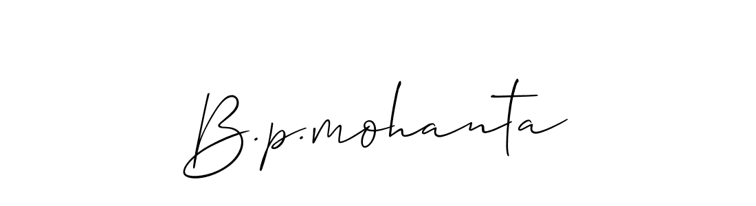 Create a beautiful signature design for name B.p.mohanta. With this signature (Allison_Script) fonts, you can make a handwritten signature for free. B.p.mohanta signature style 2 images and pictures png