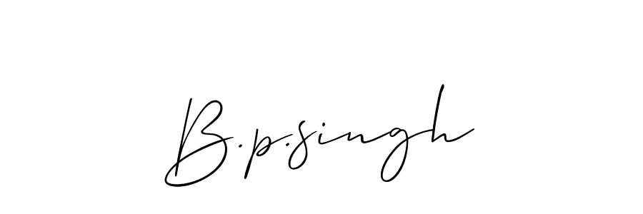 Use a signature maker to create a handwritten signature online. With this signature software, you can design (Allison_Script) your own signature for name B.p.singh. B.p.singh signature style 2 images and pictures png