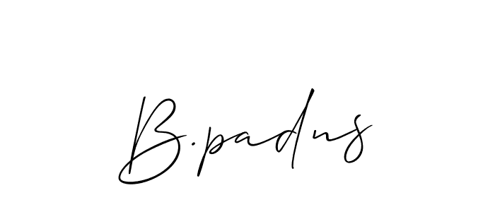 You should practise on your own different ways (Allison_Script) to write your name (B.padns) in signature. don't let someone else do it for you. B.padns signature style 2 images and pictures png