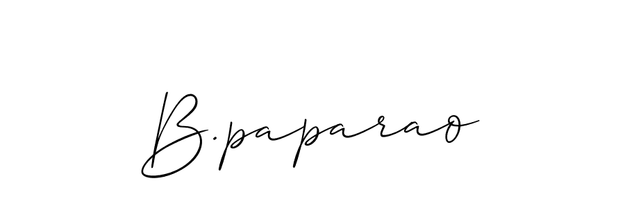 How to make B.paparao signature? Allison_Script is a professional autograph style. Create handwritten signature for B.paparao name. B.paparao signature style 2 images and pictures png