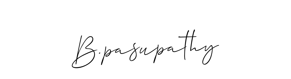 if you are searching for the best signature style for your name B.pasupathy. so please give up your signature search. here we have designed multiple signature styles  using Allison_Script. B.pasupathy signature style 2 images and pictures png