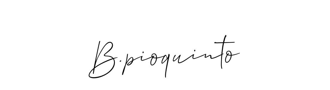 Once you've used our free online signature maker to create your best signature Allison_Script style, it's time to enjoy all of the benefits that B.pioquinto name signing documents. B.pioquinto signature style 2 images and pictures png