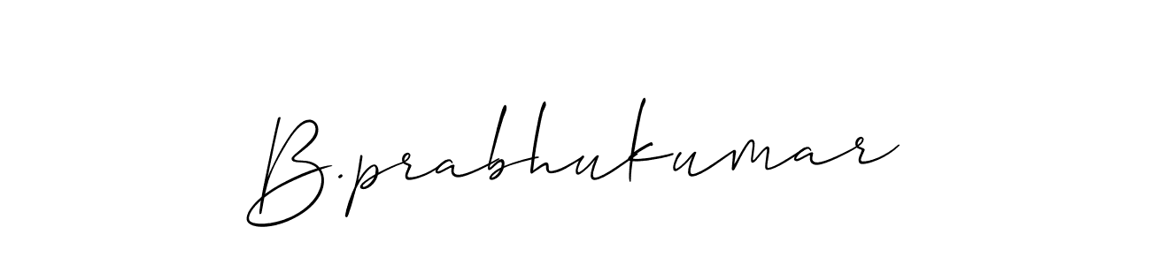 How to Draw B.prabhukumar signature style? Allison_Script is a latest design signature styles for name B.prabhukumar. B.prabhukumar signature style 2 images and pictures png