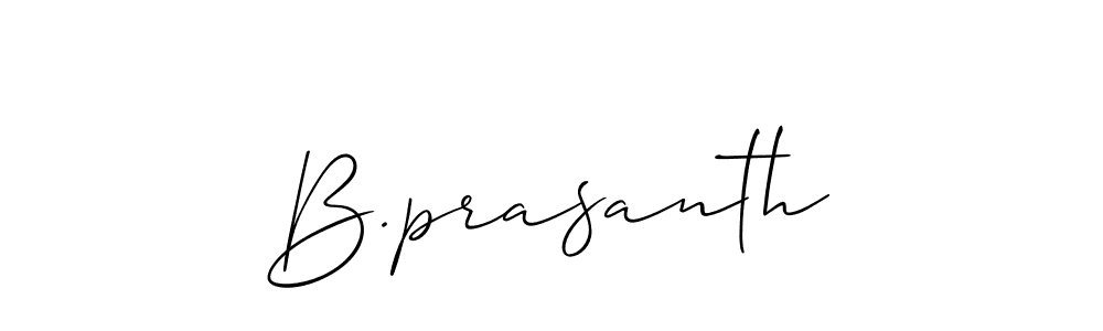 Allison_Script is a professional signature style that is perfect for those who want to add a touch of class to their signature. It is also a great choice for those who want to make their signature more unique. Get B.prasanth name to fancy signature for free. B.prasanth signature style 2 images and pictures png