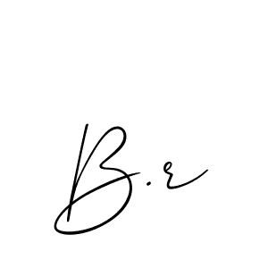 if you are searching for the best signature style for your name B.r. so please give up your signature search. here we have designed multiple signature styles  using Allison_Script. B.r signature style 2 images and pictures png