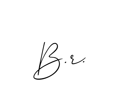 How to Draw B.r. signature style? Allison_Script is a latest design signature styles for name B.r.. B.r. signature style 2 images and pictures png