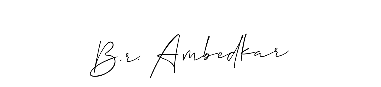 How to Draw B.r. Ambedkar signature style? Allison_Script is a latest design signature styles for name B.r. Ambedkar. B.r. Ambedkar signature style 2 images and pictures png