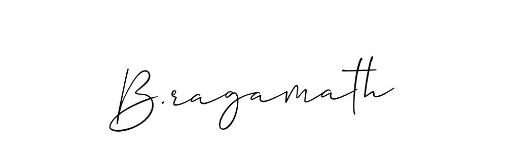 How to make B.ragamath signature? Allison_Script is a professional autograph style. Create handwritten signature for B.ragamath name. B.ragamath signature style 2 images and pictures png