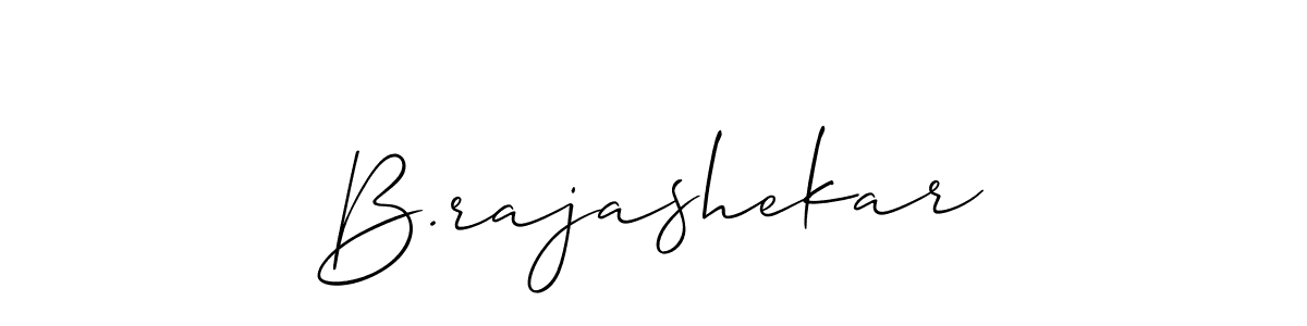 How to make B.rajashekar signature? Allison_Script is a professional autograph style. Create handwritten signature for B.rajashekar name. B.rajashekar signature style 2 images and pictures png