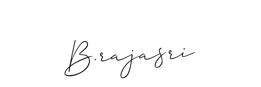 How to make B.rajasri signature? Allison_Script is a professional autograph style. Create handwritten signature for B.rajasri name. B.rajasri signature style 2 images and pictures png