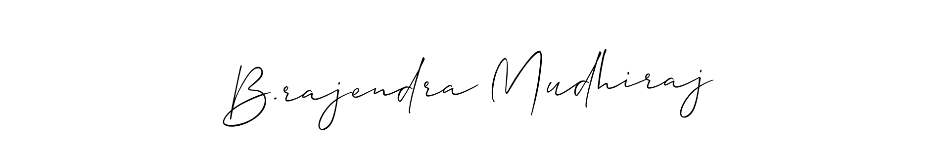 How to Draw B.rajendra Mudhiraj signature style? Allison_Script is a latest design signature styles for name B.rajendra Mudhiraj. B.rajendra Mudhiraj signature style 2 images and pictures png