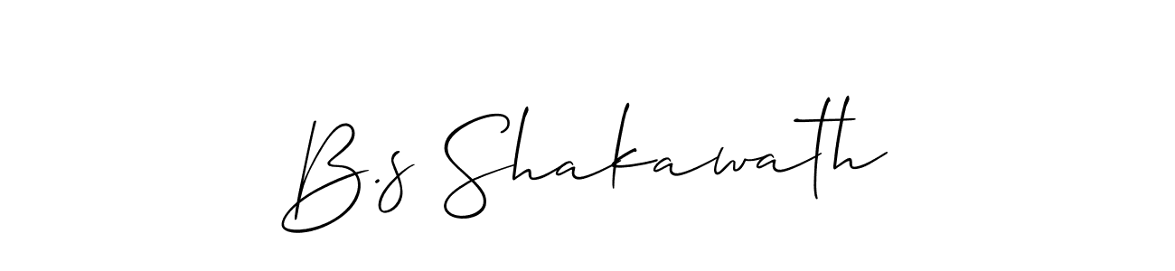 Also You can easily find your signature by using the search form. We will create B.s Shakawath name handwritten signature images for you free of cost using Allison_Script sign style. B.s Shakawath signature style 2 images and pictures png