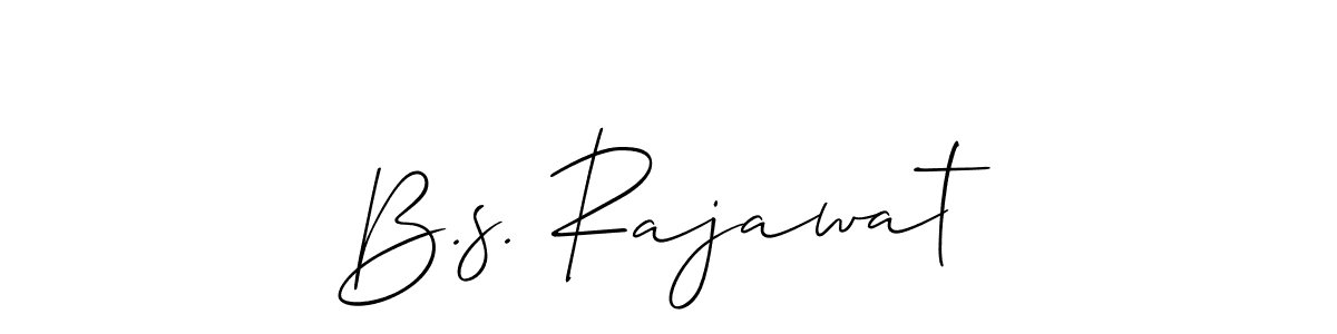 How to make B.s. Rajawat signature? Allison_Script is a professional autograph style. Create handwritten signature for B.s. Rajawat name. B.s. Rajawat signature style 2 images and pictures png