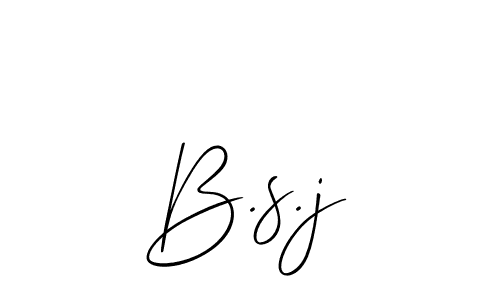 Similarly Allison_Script is the best handwritten signature design. Signature creator online .You can use it as an online autograph creator for name B.s.j. B.s.j signature style 2 images and pictures png