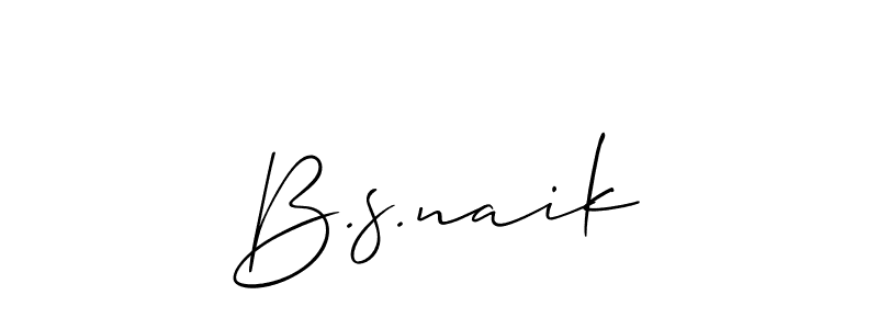 Also You can easily find your signature by using the search form. We will create B.s.naik name handwritten signature images for you free of cost using Allison_Script sign style. B.s.naik signature style 2 images and pictures png