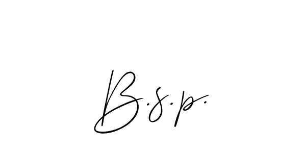 Best and Professional Signature Style for B.s.p.. Allison_Script Best Signature Style Collection. B.s.p. signature style 2 images and pictures png