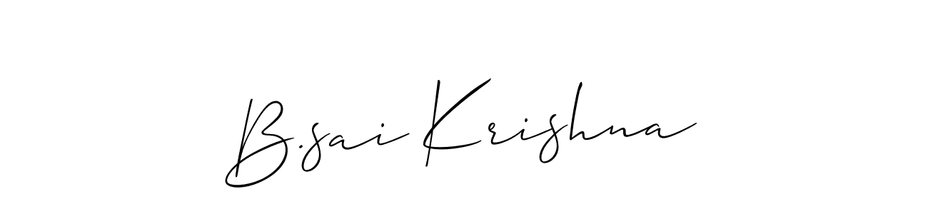 Once you've used our free online signature maker to create your best signature Allison_Script style, it's time to enjoy all of the benefits that B.sai Krishna name signing documents. B.sai Krishna signature style 2 images and pictures png