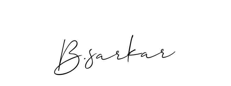 Also You can easily find your signature by using the search form. We will create B.sarkar name handwritten signature images for you free of cost using Allison_Script sign style. B.sarkar signature style 2 images and pictures png