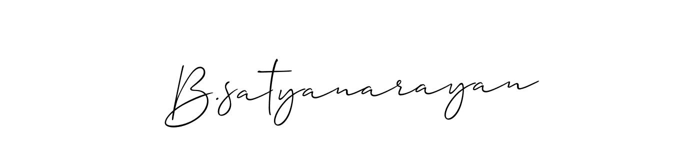 How to make B.satyanarayan name signature. Use Allison_Script style for creating short signs online. This is the latest handwritten sign. B.satyanarayan signature style 2 images and pictures png