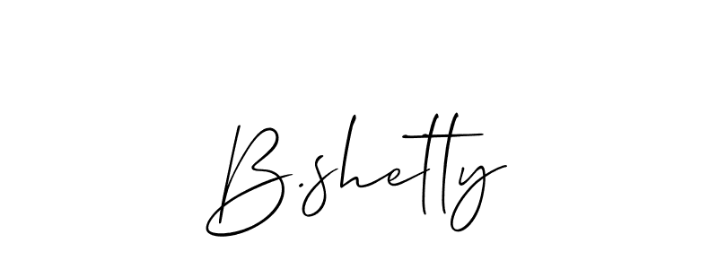 How to Draw B.shetty signature style? Allison_Script is a latest design signature styles for name B.shetty. B.shetty signature style 2 images and pictures png