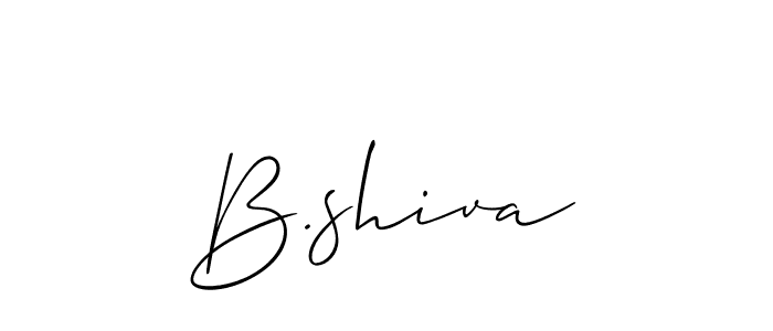 Also You can easily find your signature by using the search form. We will create B.shiva name handwritten signature images for you free of cost using Allison_Script sign style. B.shiva signature style 2 images and pictures png