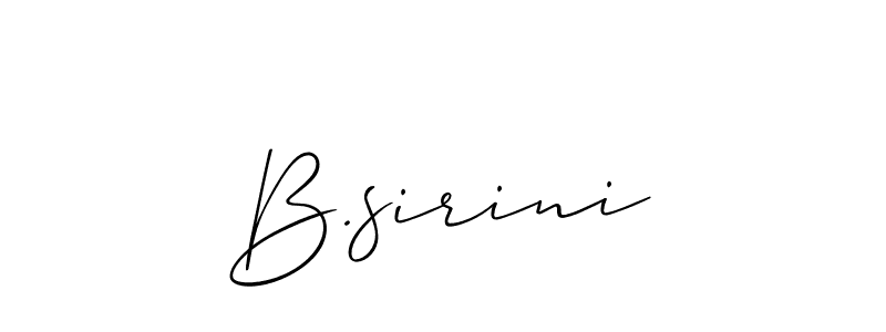 Similarly Allison_Script is the best handwritten signature design. Signature creator online .You can use it as an online autograph creator for name B.sirini. B.sirini signature style 2 images and pictures png