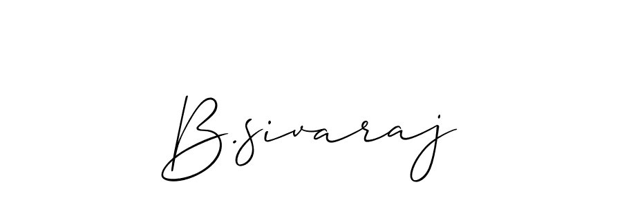 You should practise on your own different ways (Allison_Script) to write your name (B.sivaraj) in signature. don't let someone else do it for you. B.sivaraj signature style 2 images and pictures png