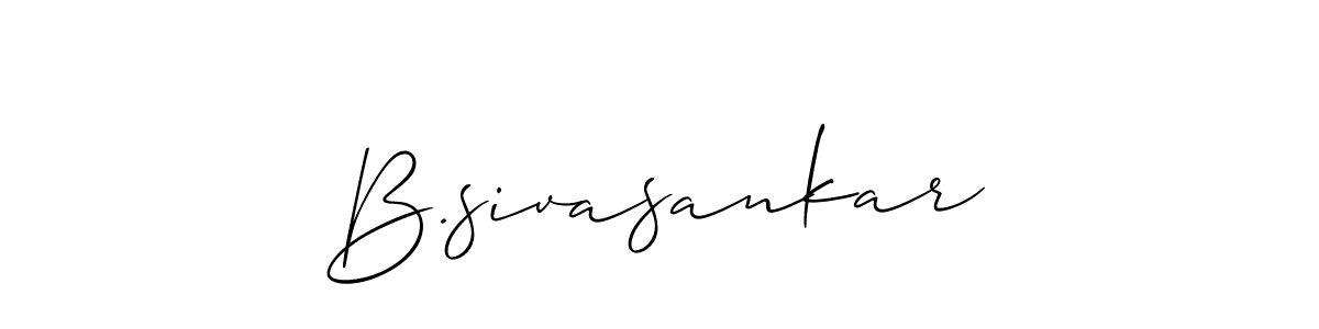 B.sivasankar stylish signature style. Best Handwritten Sign (Allison_Script) for my name. Handwritten Signature Collection Ideas for my name B.sivasankar. B.sivasankar signature style 2 images and pictures png