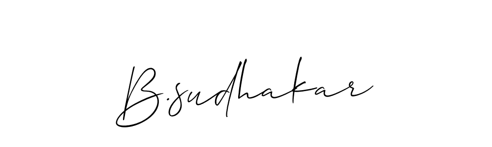 See photos of B.sudhakar official signature by Spectra . Check more albums & portfolios. Read reviews & check more about Allison_Script font. B.sudhakar signature style 2 images and pictures png