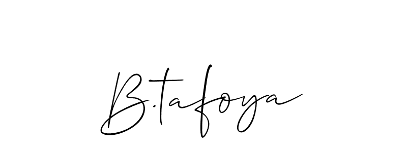 Once you've used our free online signature maker to create your best signature Allison_Script style, it's time to enjoy all of the benefits that B.tafoya name signing documents. B.tafoya signature style 2 images and pictures png