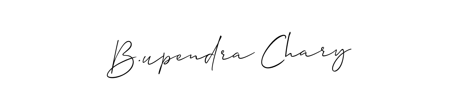 if you are searching for the best signature style for your name B.upendra Chary. so please give up your signature search. here we have designed multiple signature styles  using Allison_Script. B.upendra Chary signature style 2 images and pictures png