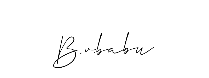 You can use this online signature creator to create a handwritten signature for the name B.v.babu. This is the best online autograph maker. B.v.babu signature style 2 images and pictures png